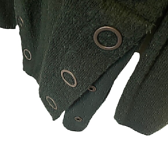 Max Studio Pullover, Long, Snap Sides, Hunter Green, Mock Neck, Nubby Knit, Sm - Picture 6 of 7